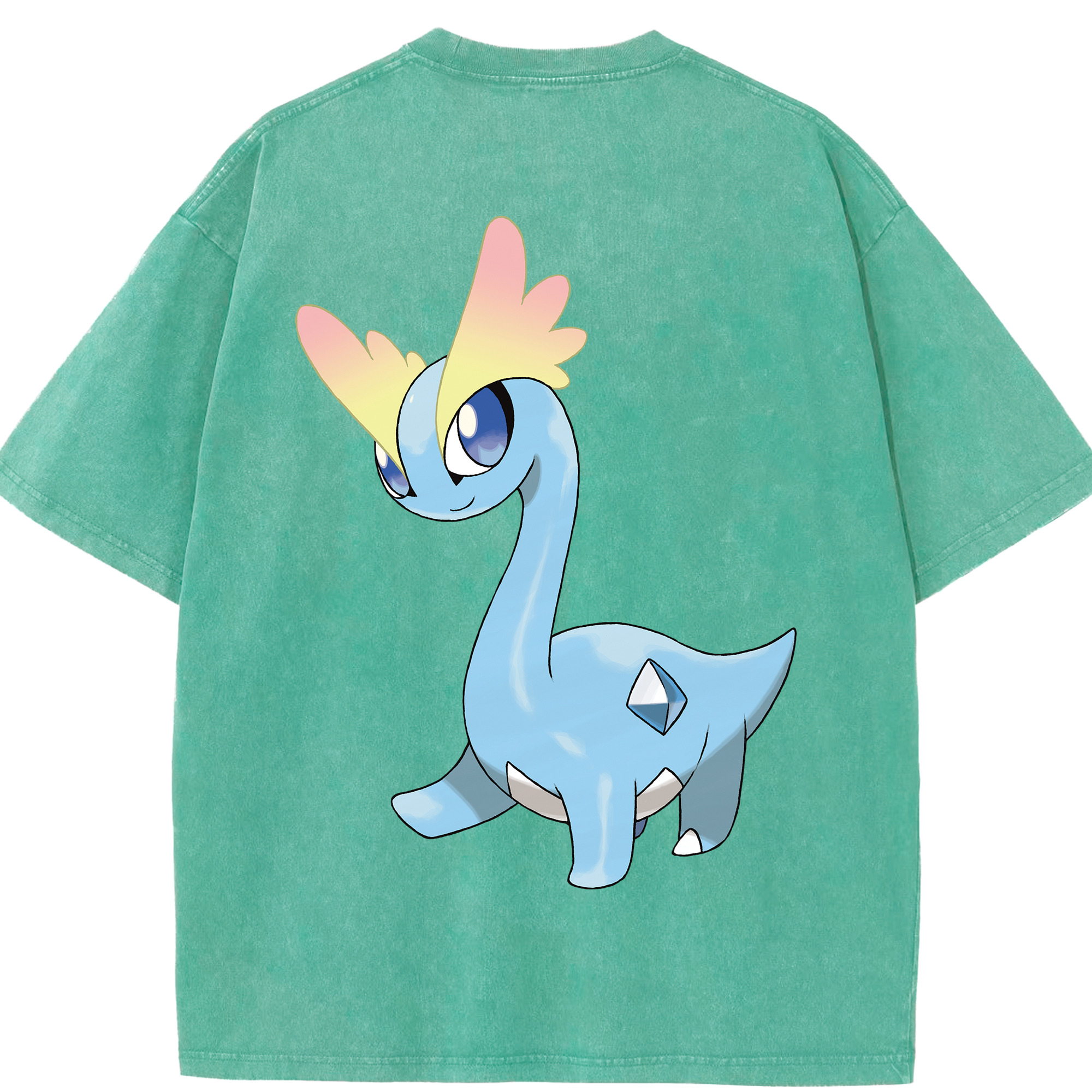 （画像用） ポケットモンスター Pokémon 綿100% ヴィンテージ風 半袖Tシャツ（背面プリント）